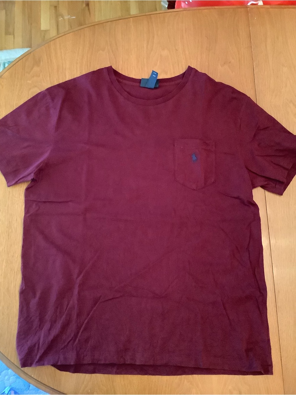Polo by Ralph Lauren Men's Pocket Crewneck T-Shirt - Maroon